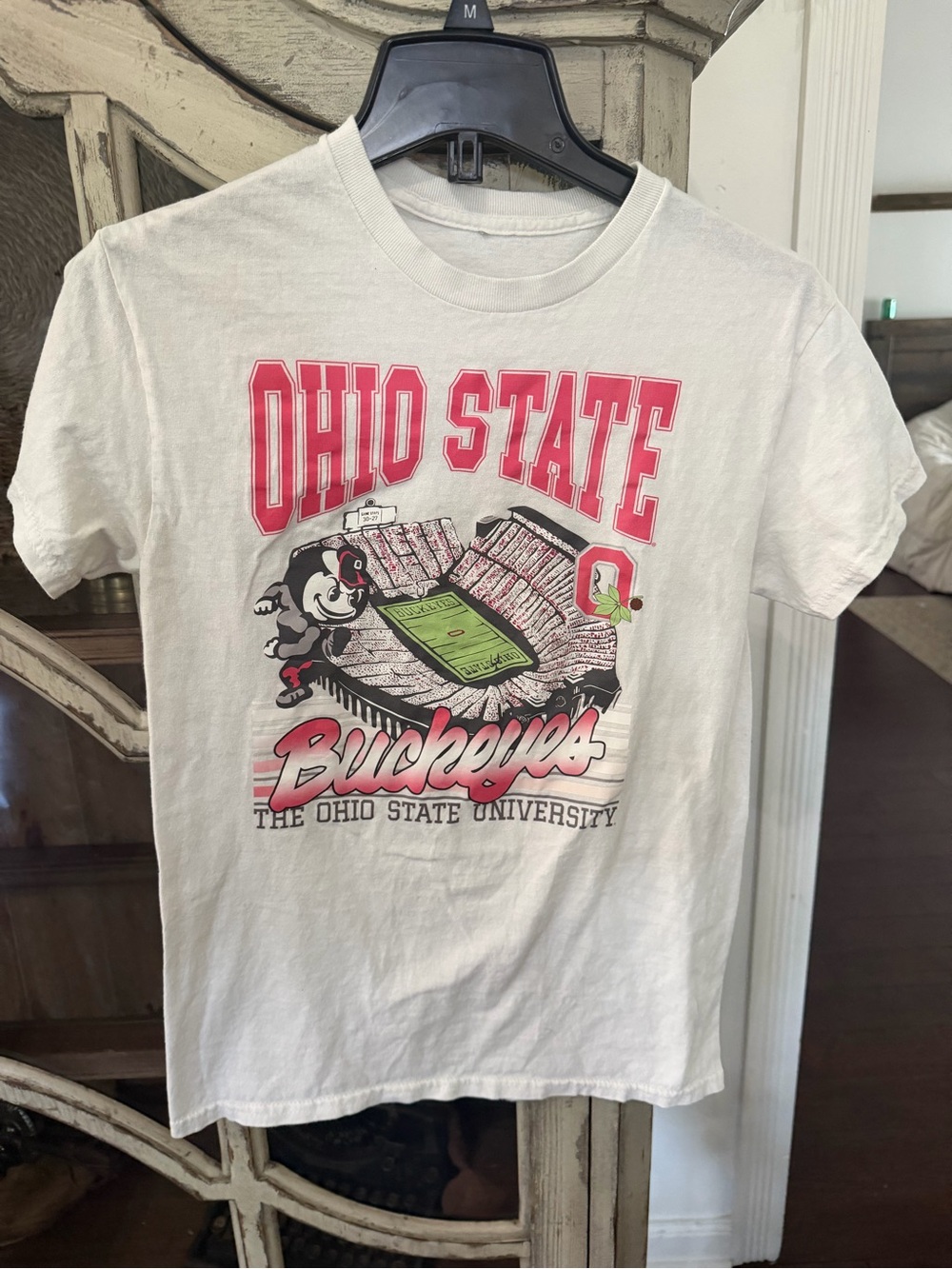 Source Unknown White Ohio State Buckeyes Graphic Tee